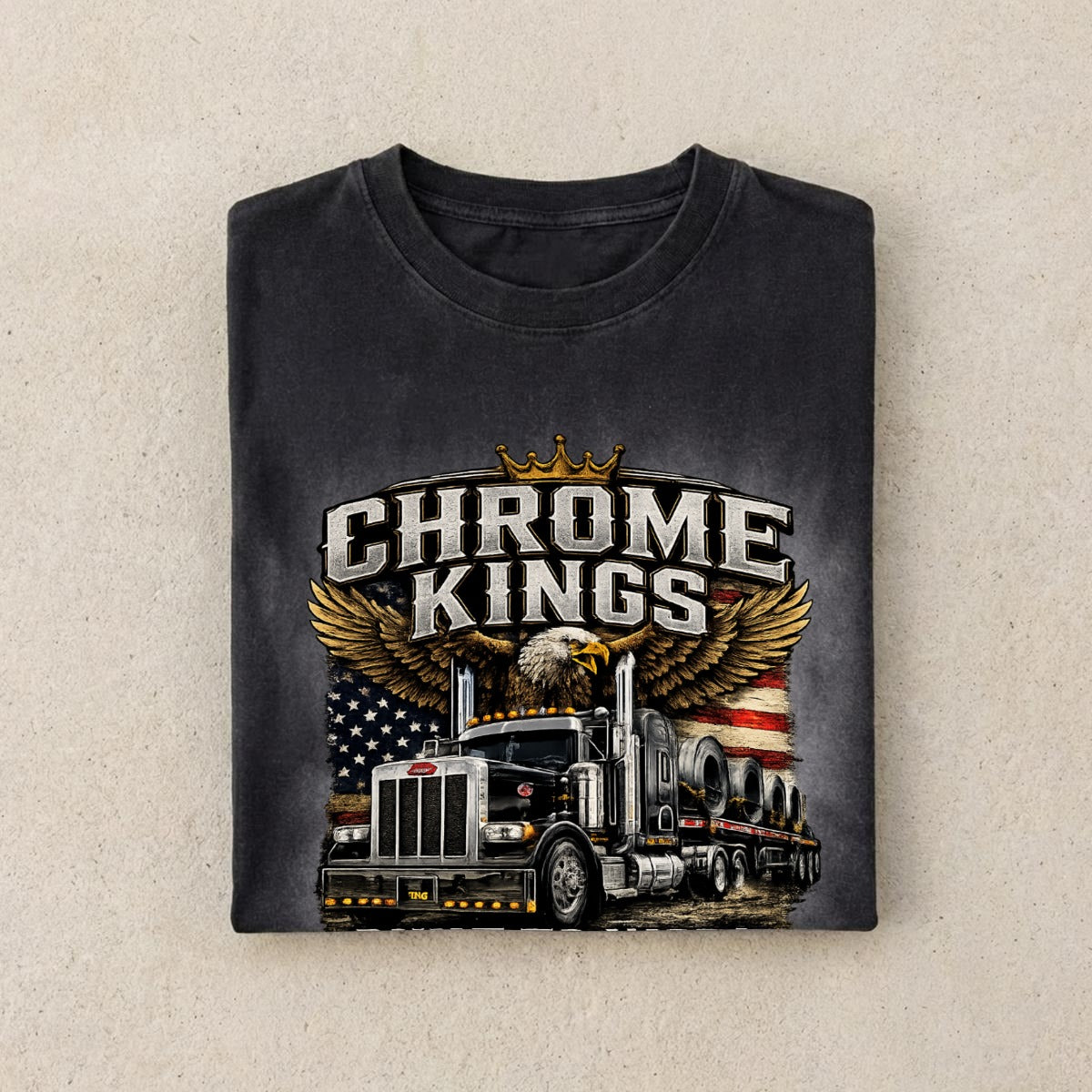 Chrome Kings "Built to Work" Semi Truck T-Shirt