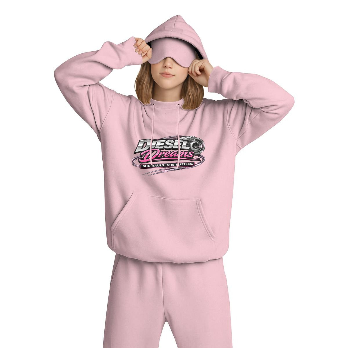 Diesel Dreams Eye Mask Hoodie – She Hauls. She Hustles.