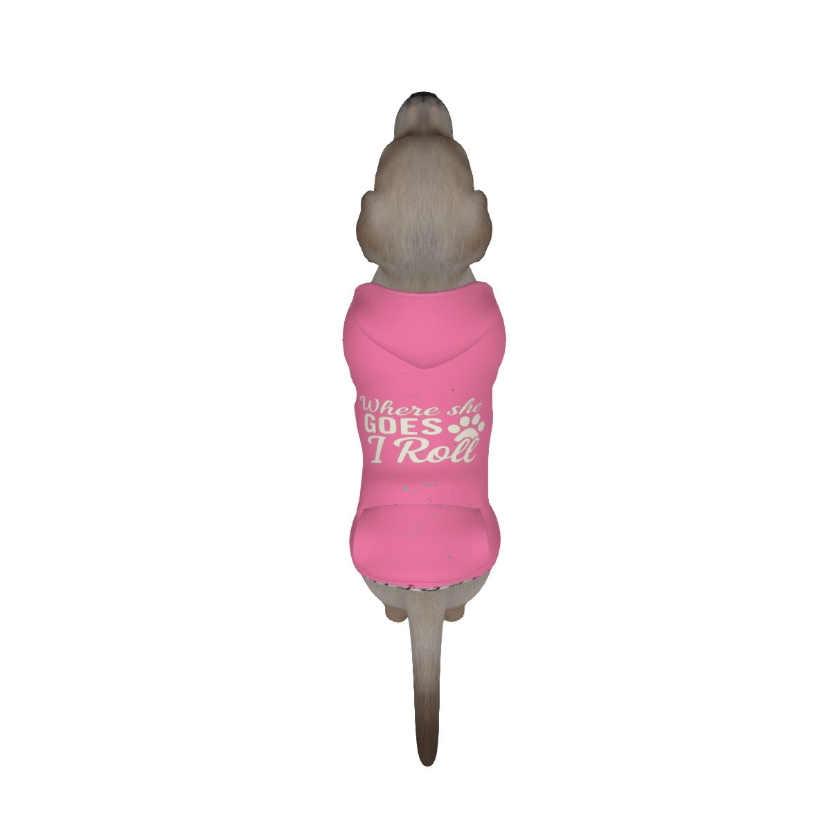 Where She Goes I Roll Dog Hoodie | Trucking Dog Apparel | Pet Pullover | Women in Trucking |