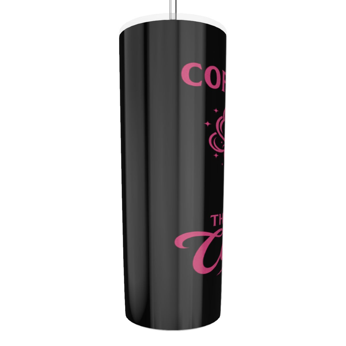 Glitter Tumbler With Stainless Steel Straw 20oz