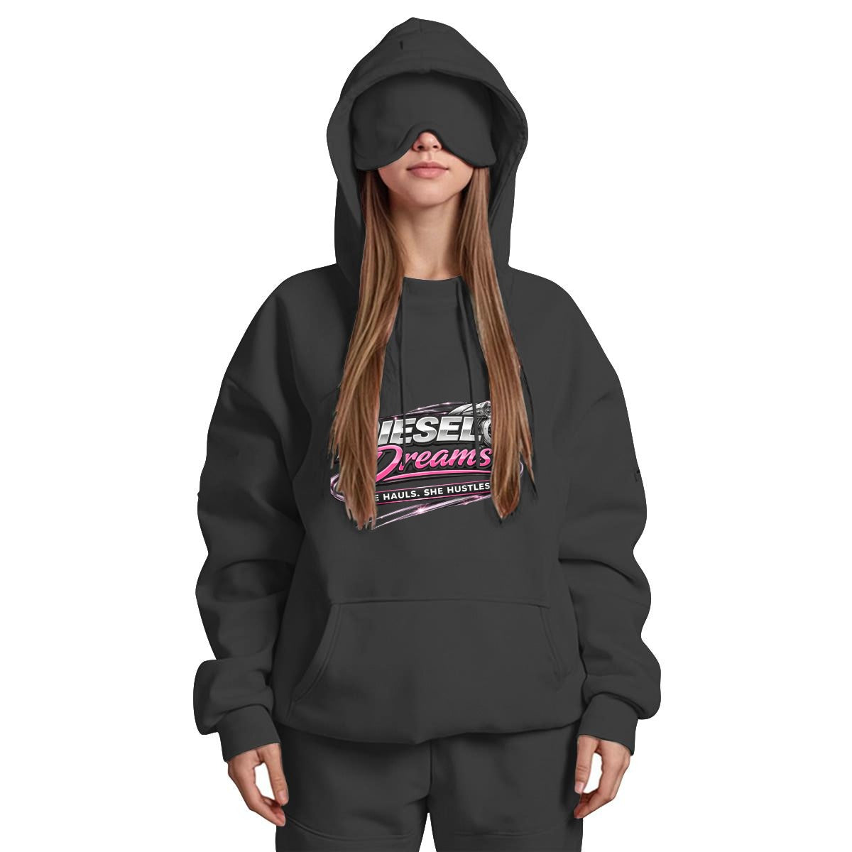 Diesel Dreams Eye Mask Hoodie – She Hauls. She Hustles.