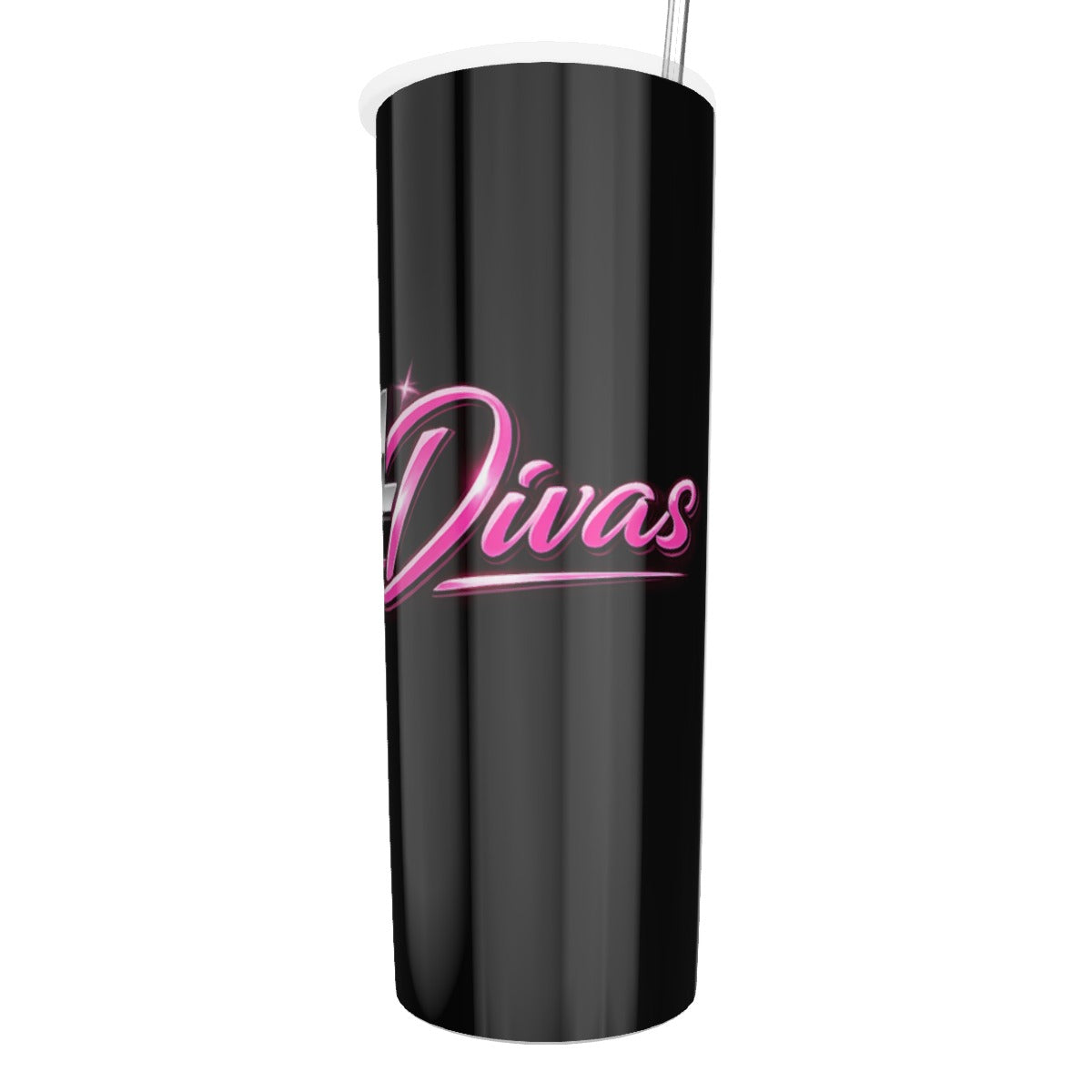 Glitter Tumbler With Stainless Steel Straw 20oz