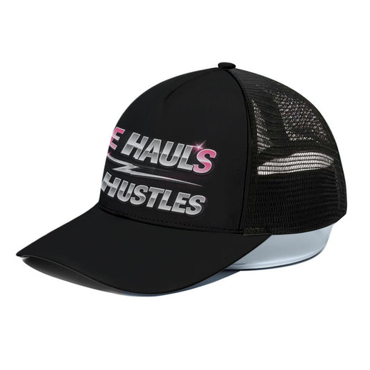 Unisex Trucker Hat With Black Half-mesh